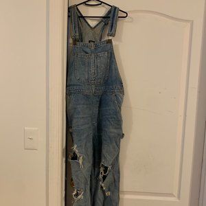 BDG Oversize Distressed Overalls